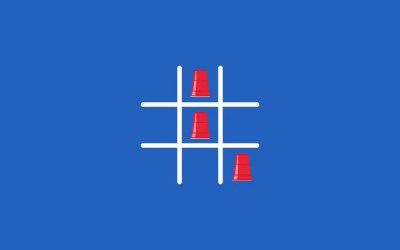 Flip Cup tic-tac-toe